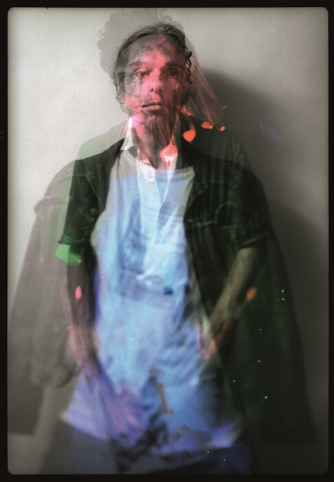 Halas István (1954) Pap Tamás és Érmezei Zoltán véletlenül egymásra exponált fényképe, 1987.