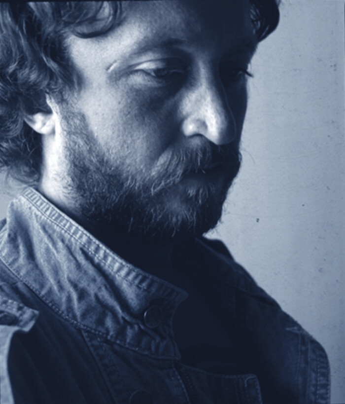 Zalán Tibor portréja, 1986, fotó: Török László